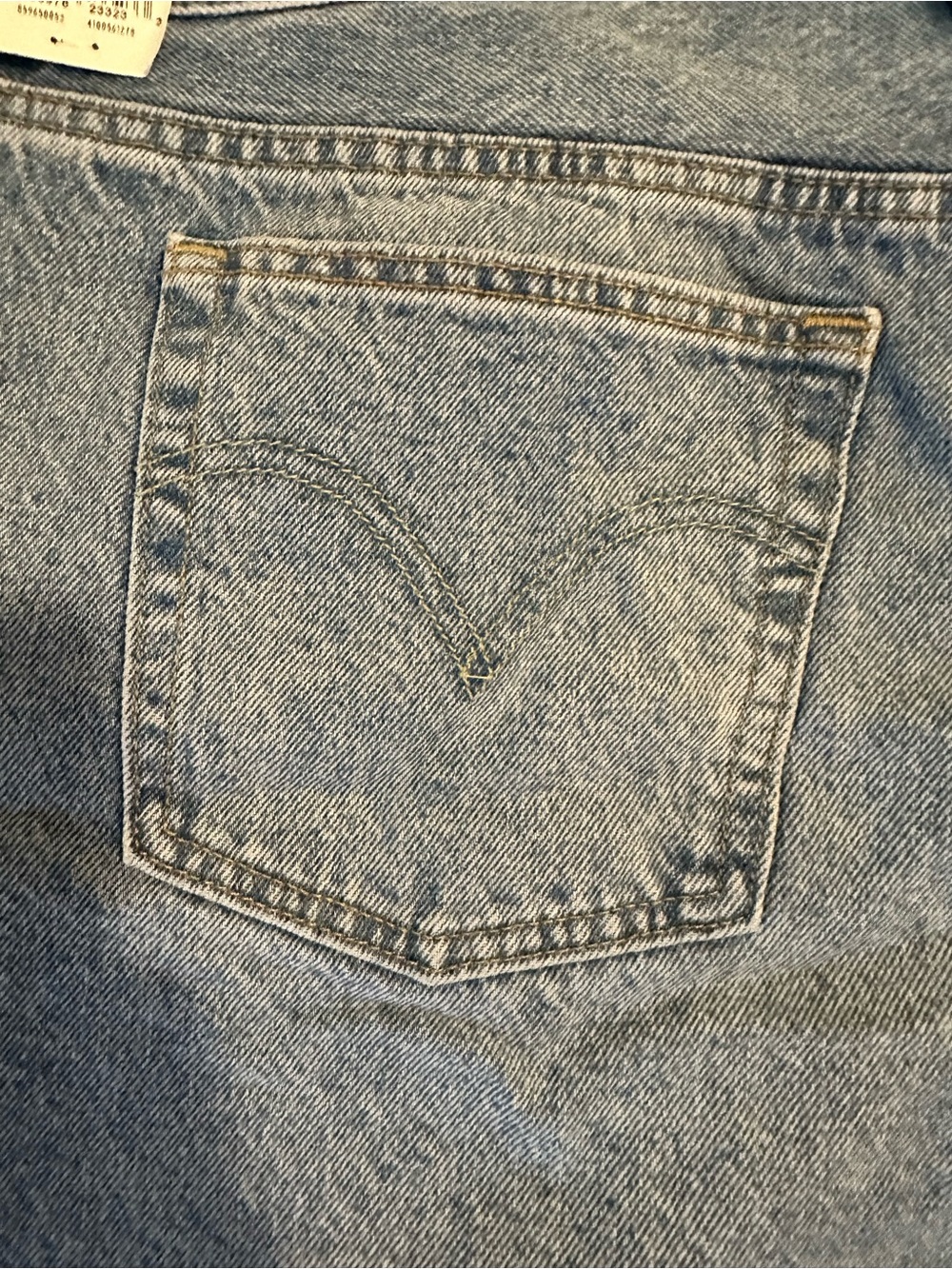 Levi's Light Blue Denim Shorts with Multicolor Flower Patches - Picture 8 of 13